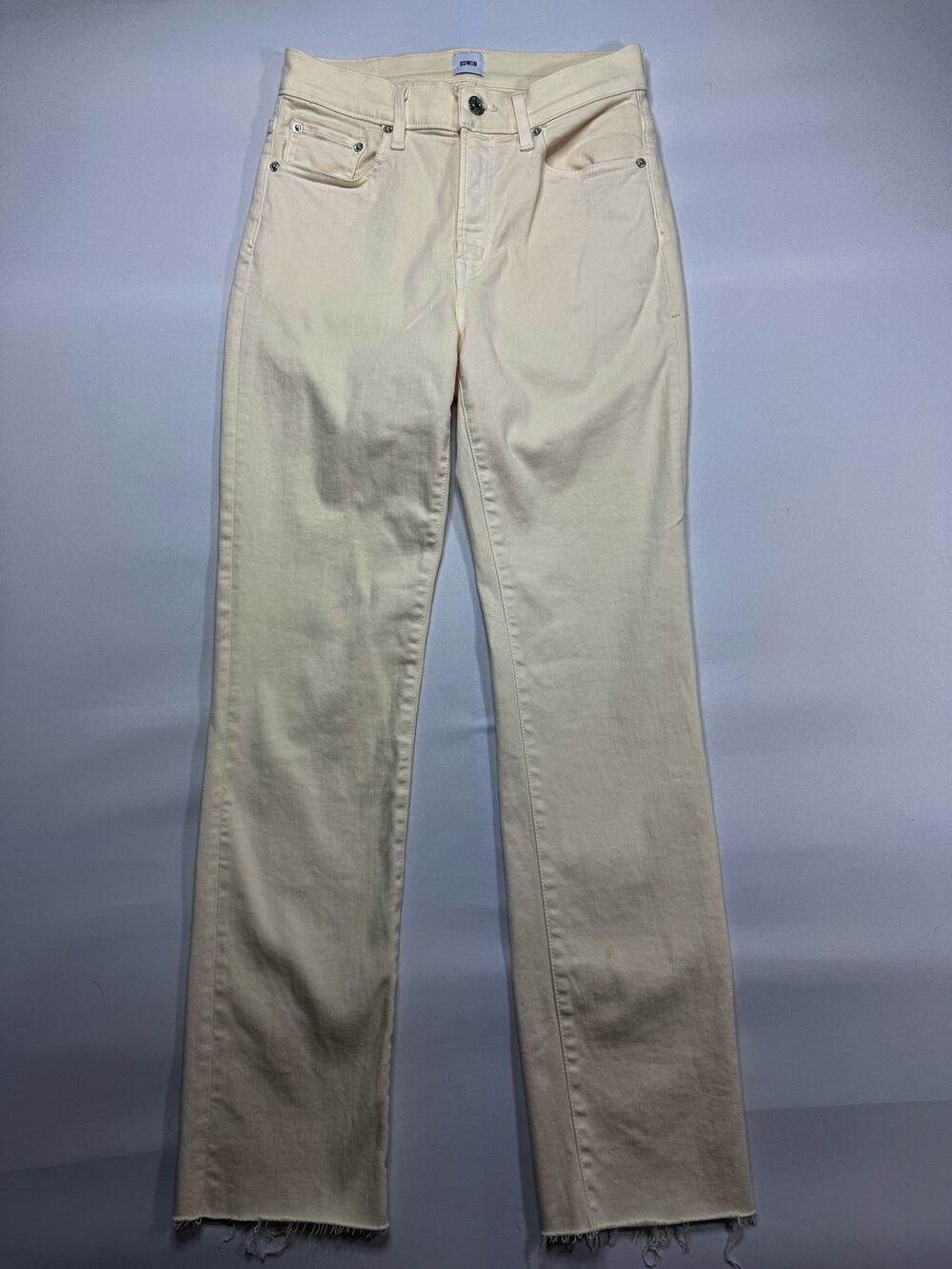 Edwin‎ Women's  Bree Vanilla Mid-Rise Straight Crop Stretch Denim Jeans - 26x28